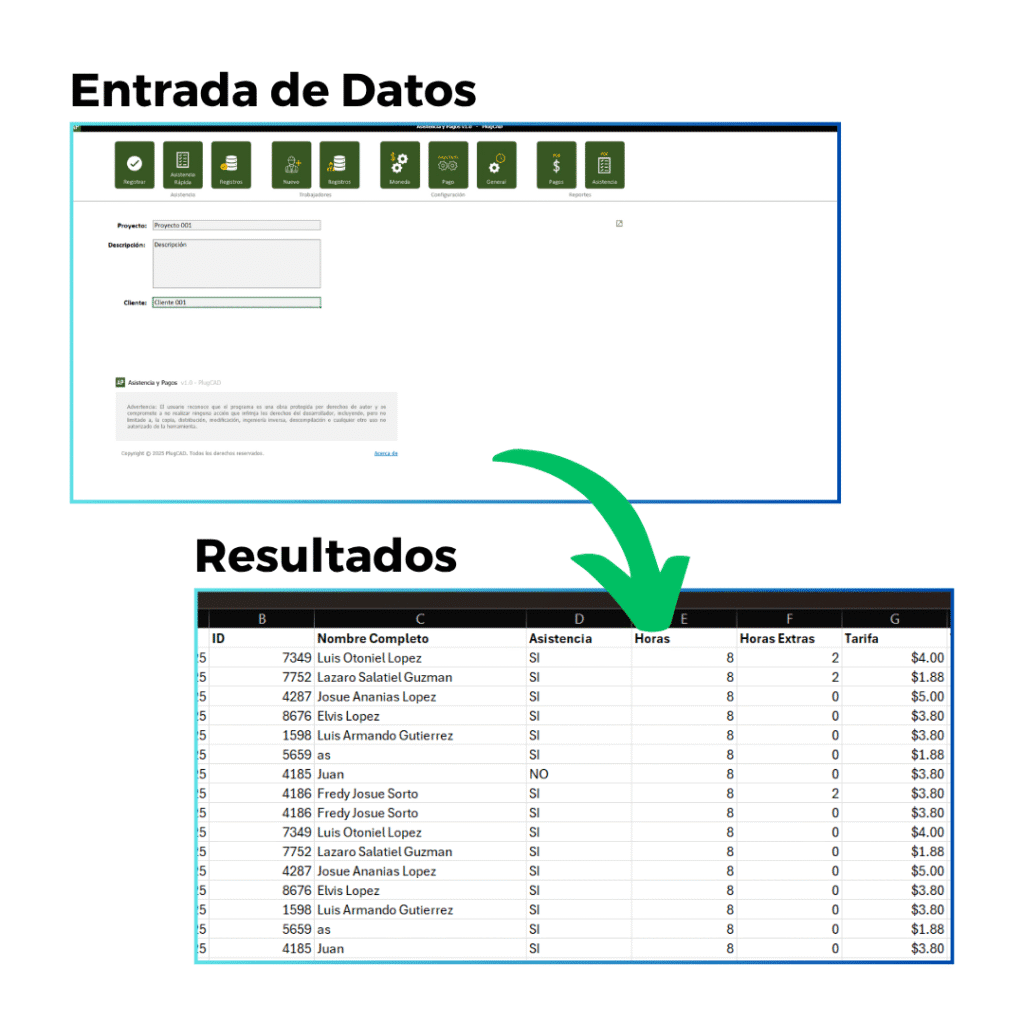 Herramienta que Incluye